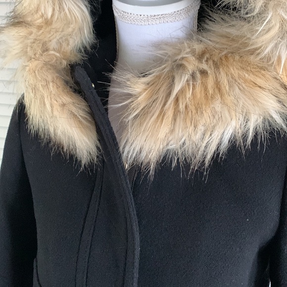 J. Crew Chateau Parka Stadium Cloth Nello Gori Coat Women’s Black Wool Size 2 - Picture 5 of 14